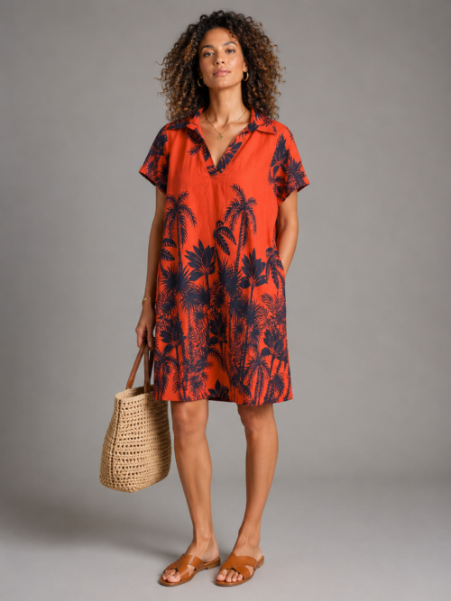 ROBE COTON IMPRIME